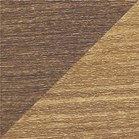 Tangent Poly Lumber in Antique Mahogany and Teak two tone finish, rich warm brown and light warm brown