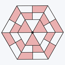 Icon showing a checkered umbrella