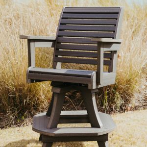 A Coastal High Tide Chair in front of the Lowcountry marsh