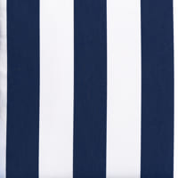 Sunbrella Beaufort Captain Navy fabric, White and Navy Stripped fabric