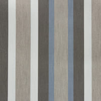 Sunbrella Marco Blue Grey fabric, Mixed stripes with blue, grey, and beige